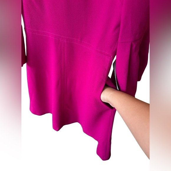 Eliza J Vibrant Pink Flared Sleeve Dress size 8 - Picture 7 of 7